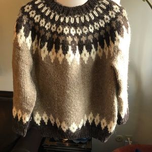 Vintage Hand Knitted Icelandic Sweater